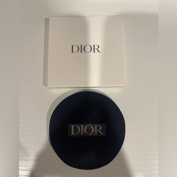 New Dior Navy Blue fabric mirror and case - Picture 4 of 10